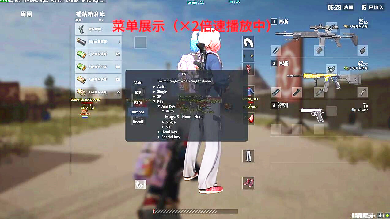 绝地求生BS辅助效果图