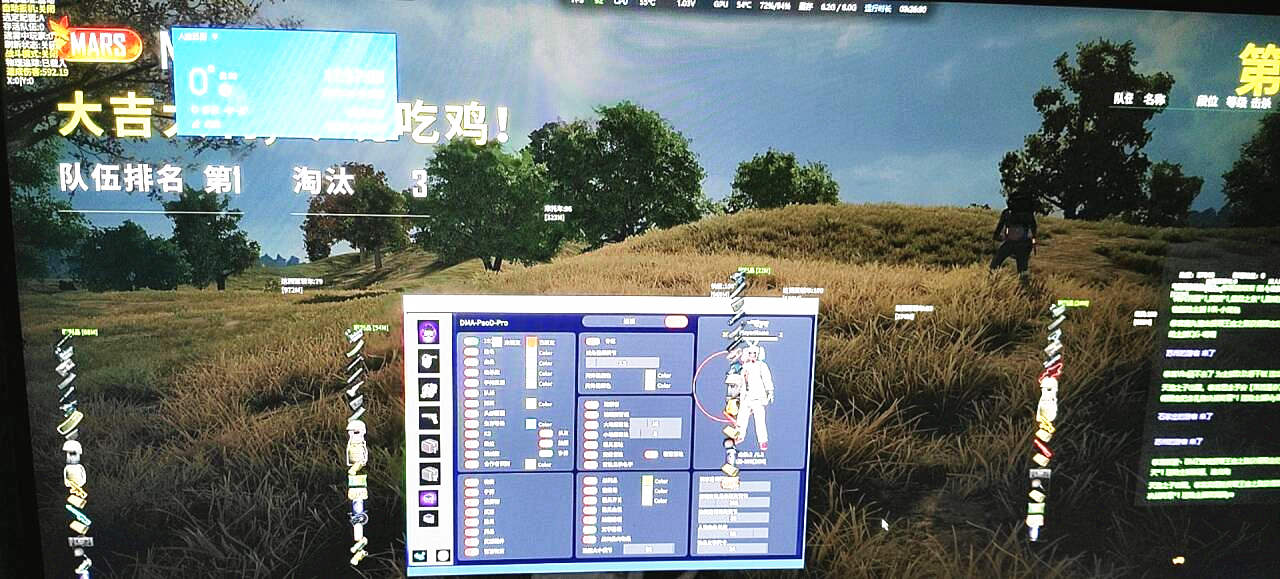 绝地求生江湖辅助效果图